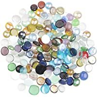 YiYa Color Mezclado Gema de Vidrio Piedras de Cristal Piedra Preciosa de Vidrio para la decoración del hogar llenado de…